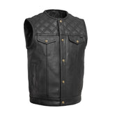 FrostFit Outdoor Men's Motorcycle Leather Vest