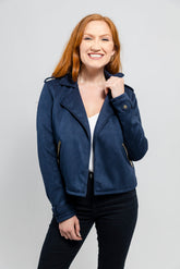 EcoMuse Women's Vegan Faux Leather Jacket