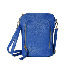 Faux Leather Zip Pocket Cell Phone Bag