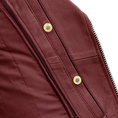 Rebel Queen Women's Motorcycle Leather Jacket