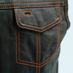 Empire Edge Men's Motorcycle Leather Vest