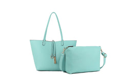 Faux Leather Reversible 2 Color Tote