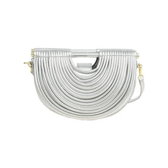 FierceFold Ladies Fashion Clutch Bag Silver