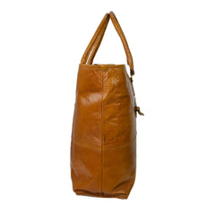 Fifth Avenue Leather Tote Bag Light Tan