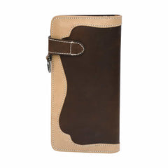 Breast Secretary Wallet Dark Brown