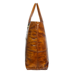 Fifth Avenue Leather Tote Bag Rich Cognac