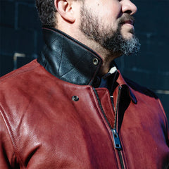 MotoRog Bomber Men's Leather Jacket