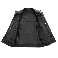 The Fifth Avenue Classic Men's Twill/Leather Motorcycle Jacket