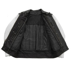 Statue Stride Men's Leather Motorcycle Jacket