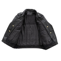 Rebel Queen Women's Motorcycle Leather Jacket