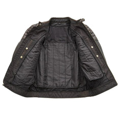 Liberty Luxe Men's Leather Motorcycle Jacket