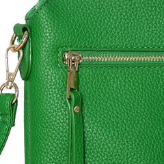Faux Leather Mini Bag with Tassel