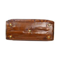 Fifth Avenue Leather Tote Bag Rich Cognac