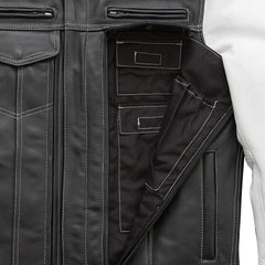 Statue Stride Men's Leather Motorcycle Jacket