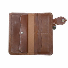 Breast Secretary Wallet Cognac Black
