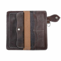 Breast Secretary Wallet Dark Brown