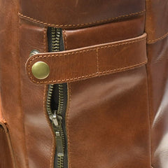 Traveler Leather Backpack