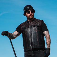 Trailhide Men's Motorcycle Leather Vest