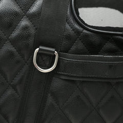 Luxury pet carrier bag made of real leather

