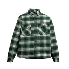 Grey Ghost Men's Plaid Motorcycle Shirt - Durable Canvas Flannel