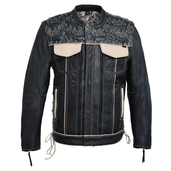 Seasmoke Wildfire Men's Motorcycle Leather Jacket