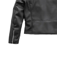 Shockwave Chic Women's Vegan Leather Motorcycle Jacket