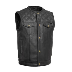 FrostFit Outdoor Men's Motorcycle Leather Vest