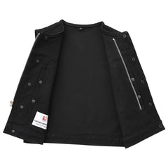 Hudson Rebel Men's Perforated Motorcycle Leather Vest