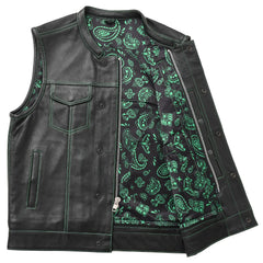 Empire Edge Men's Motorcycle Leather Vest