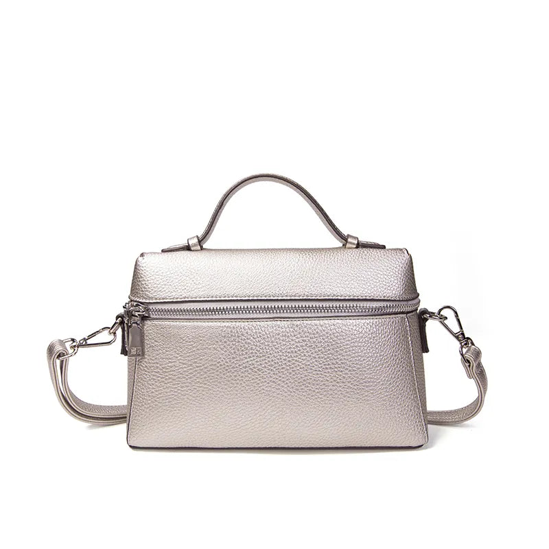 Faux Leather Middle Bag