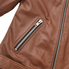 Manhattan Noir Men's Leather Motorcycle Jacket