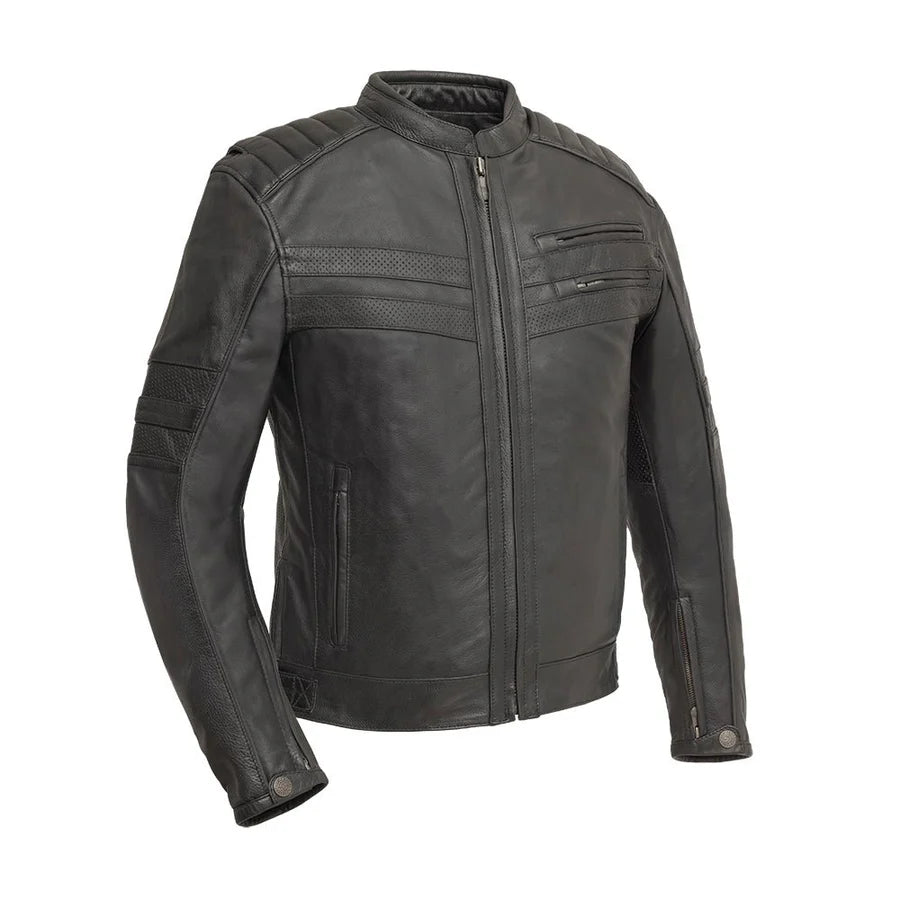 Outlaw - Men's Leather Motorcycle Jacket