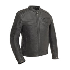 Outlaw - Men's Leather Motorcycle Jacket