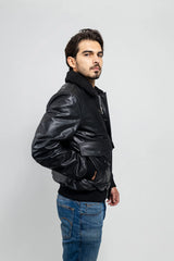 Canyon Cruze Bomber Men's Fashion Leather Jacket