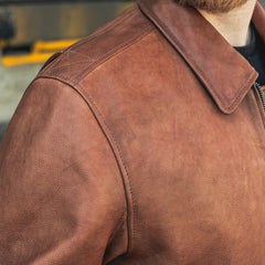 MotoRog Bomber Men's Leather Jacket