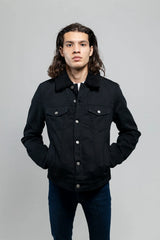 Redwood Rebel Mens Faux Shearling Twill Jacket