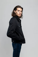 Redwood Rebel Mens Faux Shearling Twill Jacket