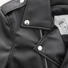 Shockwave Chic Women's Vegan Leather Motorcycle Jacket