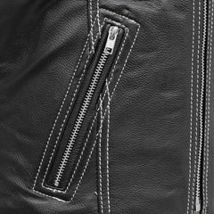 Blush Biker Women's Motorcycle Leather Vest