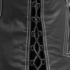 Blush Biker Women's Motorcycle Leather Vest