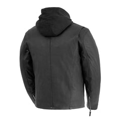 Iron Borough Men's Motorcycle Leather Jacket