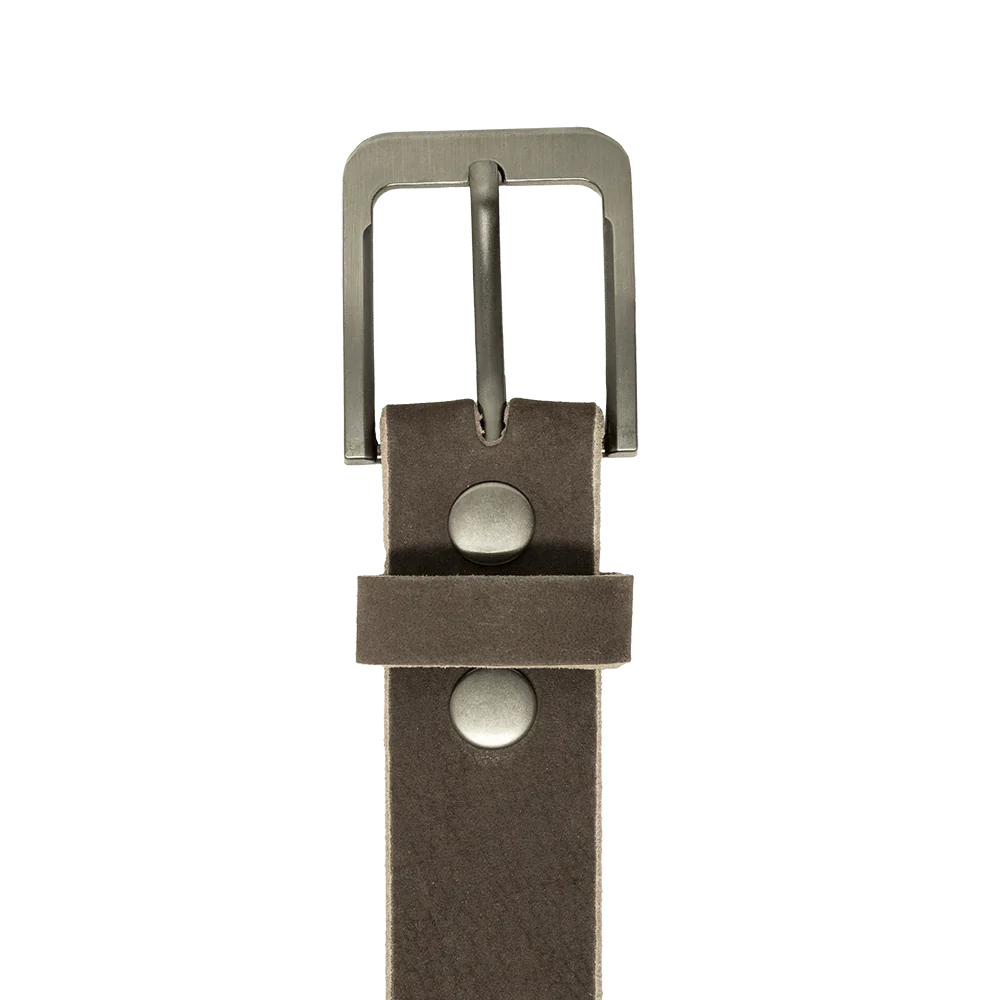 Dark Brown Nubuck Belt Belt First Manufacturing Company   