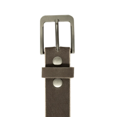 Dark Brown Nubuck Belt Belt First Manufacturing Company   