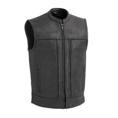 FitLayer - Men's Motorcycle Leather Vest