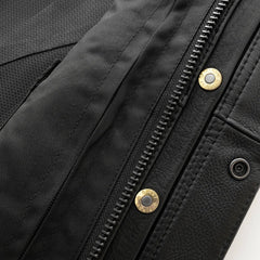 Chainlink Men's Motorcycle Leather Vest