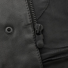 Chainlink Men's Motorcycle Leather Vest