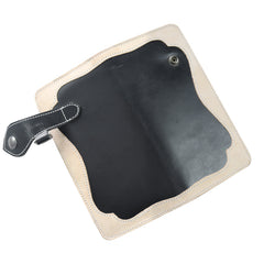 Breast Secretary Wallet Black Beige