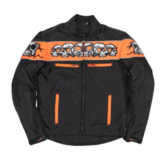 Titan Men's Motorcycle Textile skulls Jacket