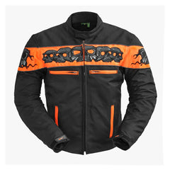 Titan Men's Motorcycle Textile skulls Jacket