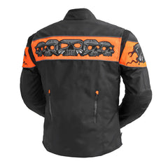 Titan Men's Motorcycle Textile skulls Jacket